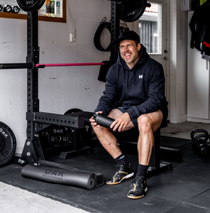 Sverre Liliequist i sitt garagegym i Åre