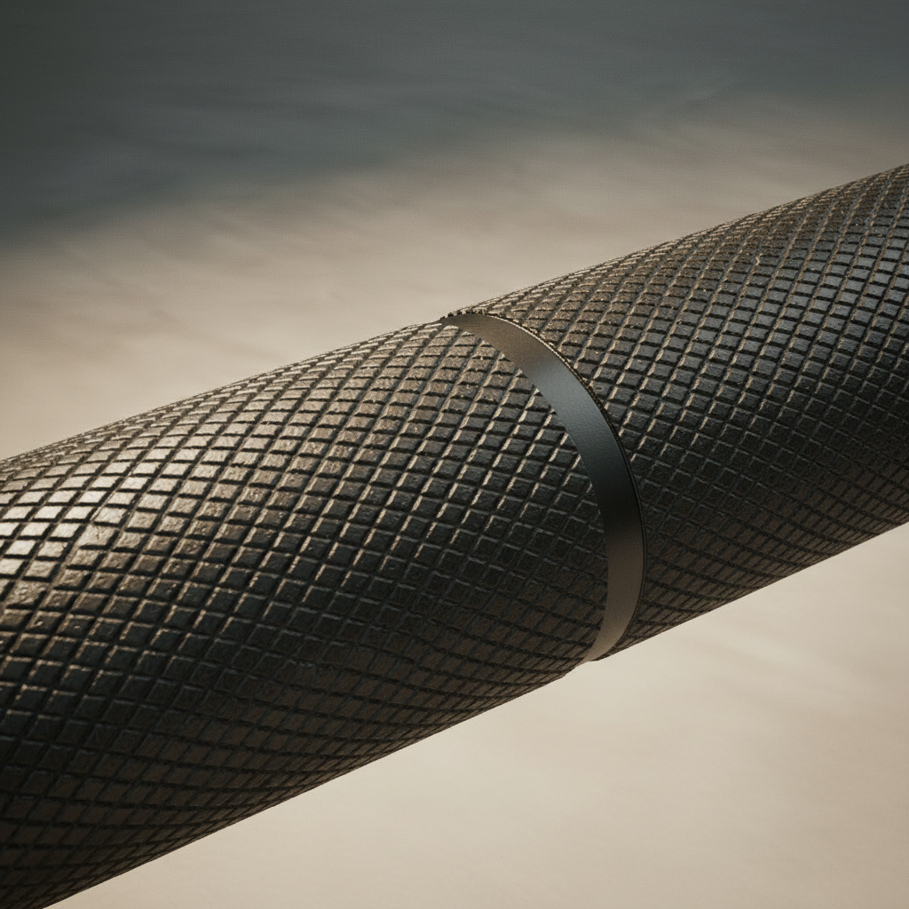 OAK Pro Bar 20kg Knurl macro