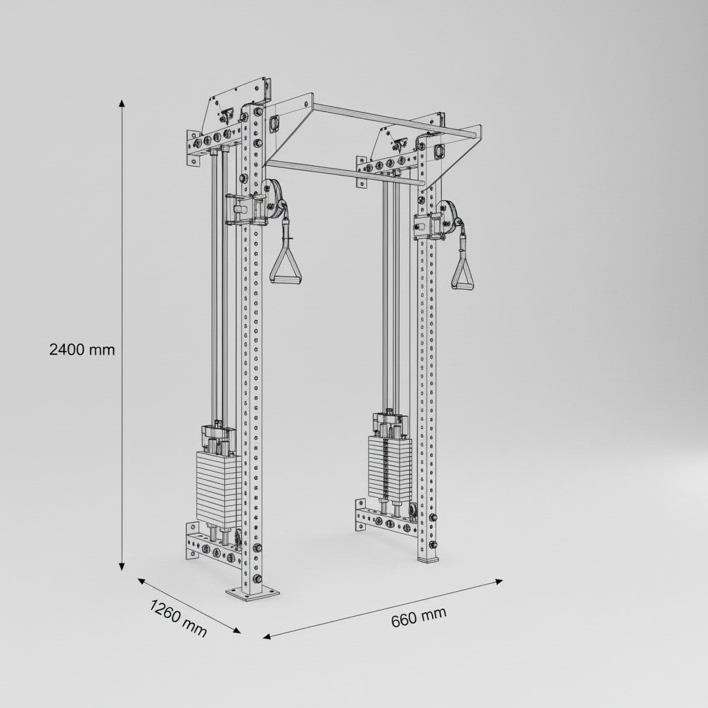 Cable Cross rig inkl handtag