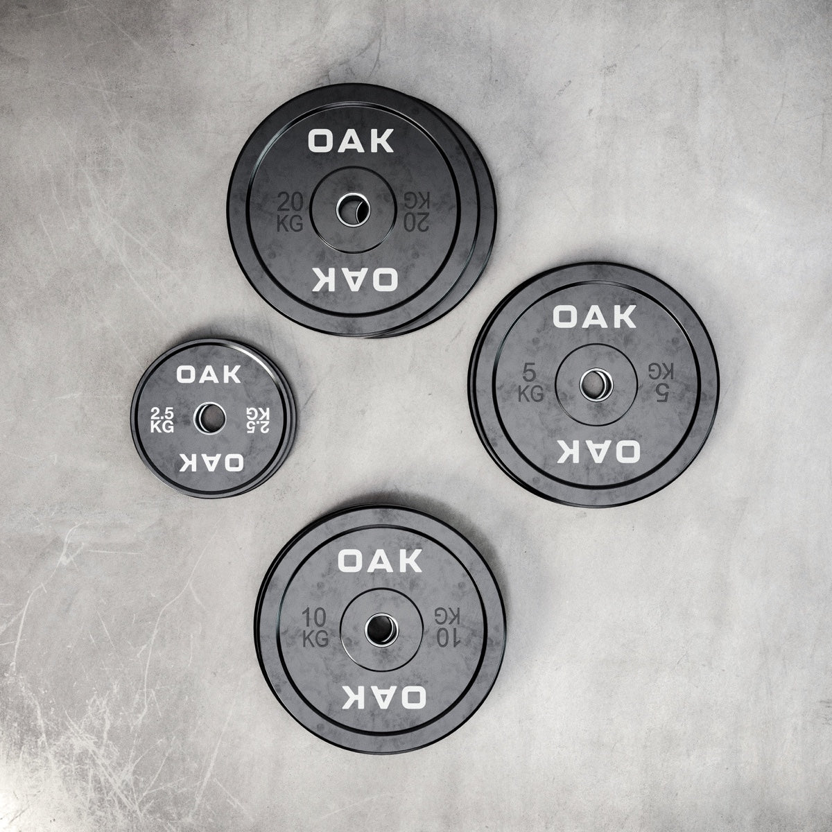 Oak Bumpers är viktskivor som är gummerade