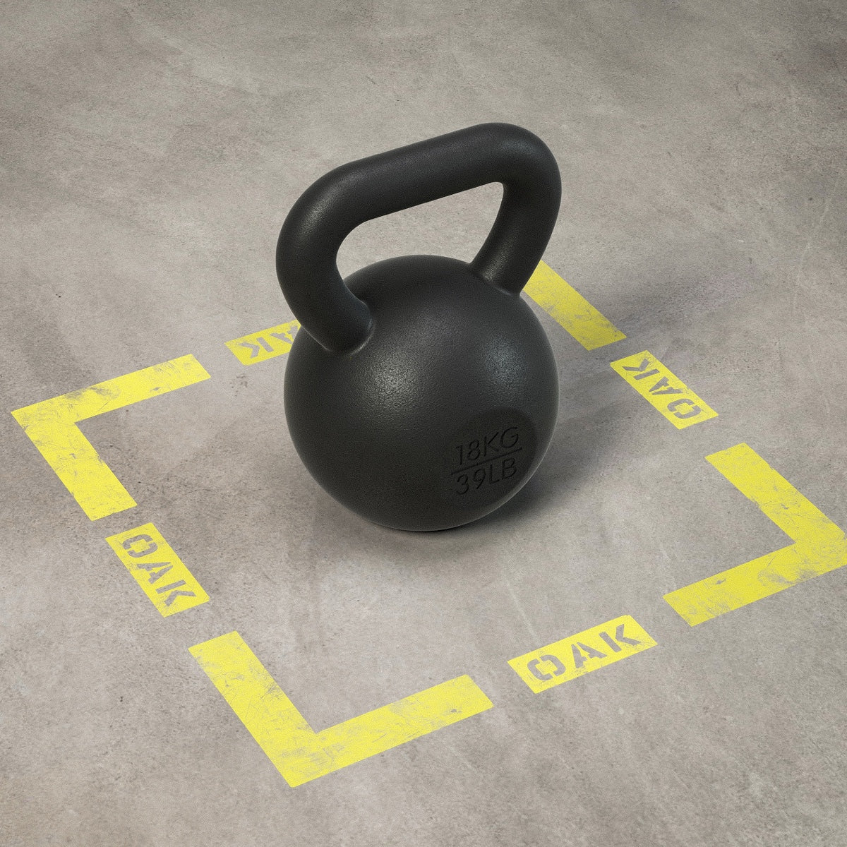Kettlebell 18kg av gjutjärn från Oak